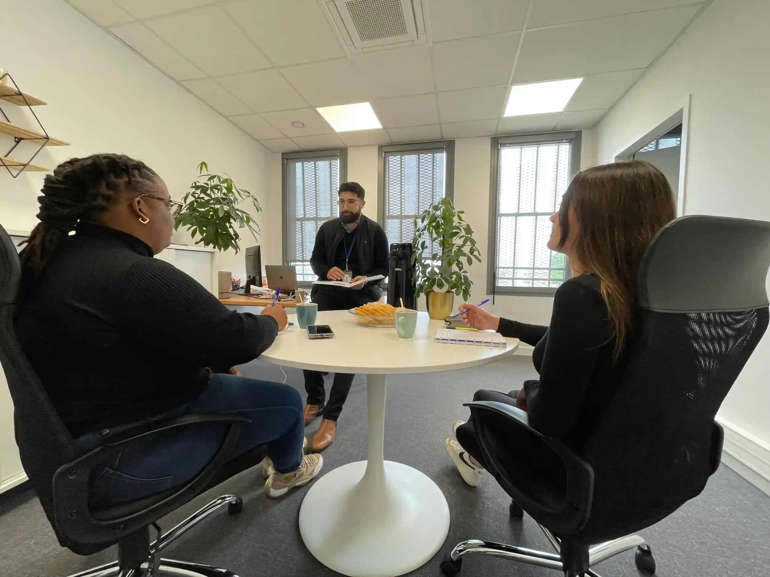 L'équipe de com d'artisans au debut